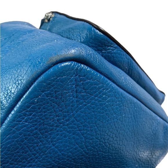 Coach Turquoise Jes Drawstring Horse & Carriage Bucket Bag 8 1/4Lx10Hx5W - Picture 7 of 11